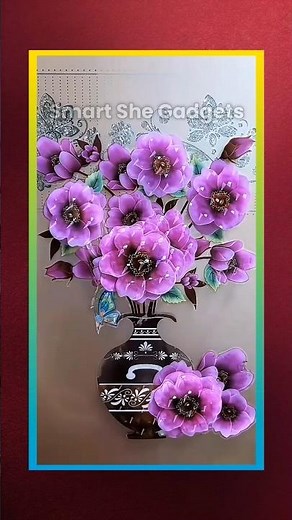 3D Flower Wall Stickers | Home Decoration Ideas #3dwallstickers