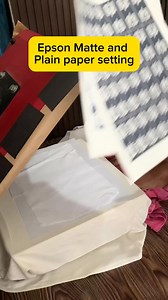 Epson Matte and Plain Paper setting at sublimation. #printing #sublimation | Wiewiw Sideline Boy