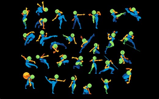 丝滑的动作设计！游戏动画设计师作品合计-Pixel art｜搬运