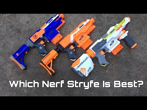 Nerf Elite Stryfe Vs. OJ Stryfe Vs. Modulus Stryfe