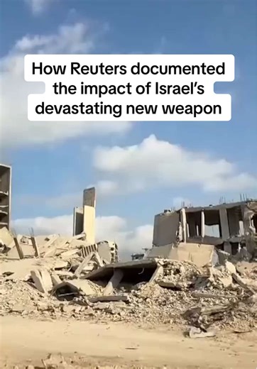 Reuters correspondents describe how the Israeli military was re-purposing aging Armoured Personnel Carriers, packing them with up to three tons of explosives, and detonating them remotely — unleashing blasts two experts said were similar to a 2,000‑pound air‑delivered bomb in Gaza City in the months before the October ceasefire. #gaza #israel #military #ceasefire #war