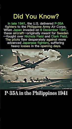 P-35A Seversky in Combat: Defending the Philippines, 1941 #historyshorts #ww2history #ww2facts