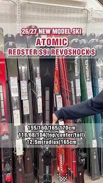 Introducing the new 26-27 model skis: ATOMIC 'REDSTER S9i Revoshock s' #ski #atomic #atomic