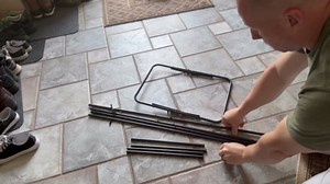 PANNA Outdoor Trash Bag Holder Stand Fits 30-55 Gallon Garbage Bags, Foldable Metal Leaf Bag Holder, Extra Tall Heavy Duty Garden Garbage Bags Frame for Yard & Lawn Cleanup,Camping, Parties