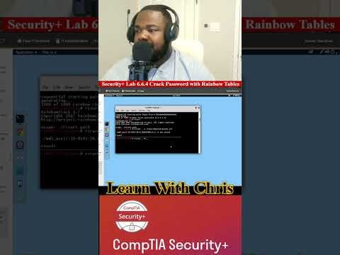 Security+ Lab 6 6 4 Crack Password with Rainbow Tables