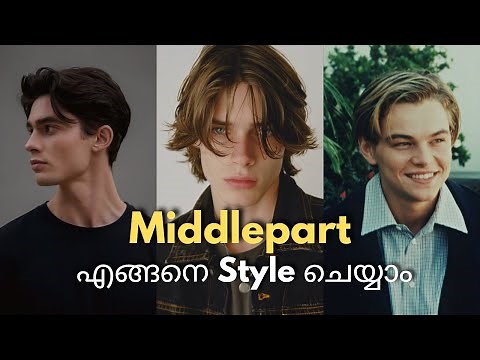 Middle Part Hairstyle for Men 2025 – Full Guide