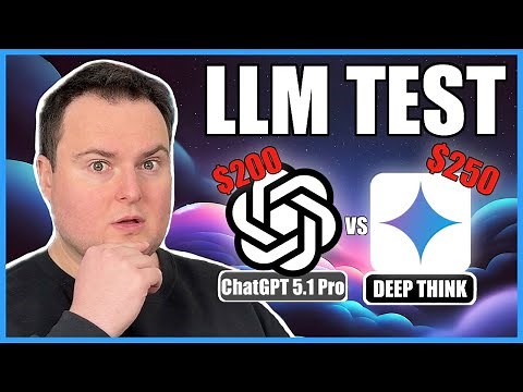 GPT-5.1 Pro vs Gemini 3 Deep Think – Head-to-Head Testing!