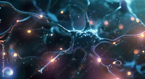 Digital background with neural networks storage sound graphics for science education. Concept Scientific Visualization, Technology in Education, Neural Networks, Digital Backgrounds Stock Video