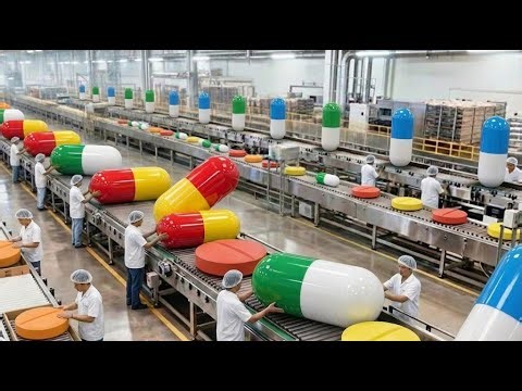 Inside The Largest U.S Factory: how Tablets & Capsules Are made | Complete Factory Process