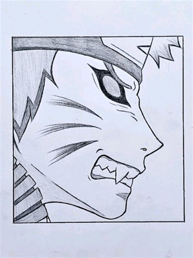 Learn to Draw Naruto in Nine Tail Chakra Mode Easily