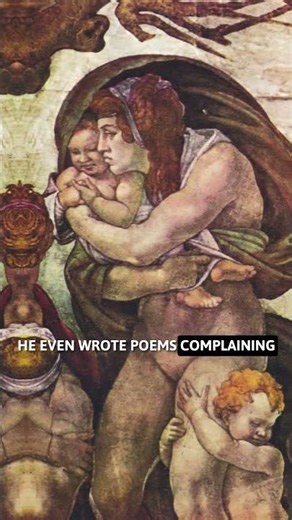 Michelangelo Hated Painting the Sistine Chapel 😮 #historyfacts #facts #art