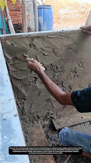 Wall Plaster Mastery – Hand Trowel Technique for Strong & Smooth Finishes!