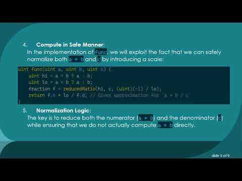 How to Compute a * b / c When Multiplication Overflows in Fixed-Point Arithmetic
