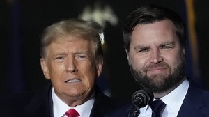 Donald Trump presses ‘big red button’ in ‘nuclear’ prank on JD Vance