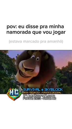 Acho que não vai rolar tropa #servidorsurvival #servidorminecraft #skyblock #fy