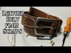 Making a 3 Piece Leather Belt by Hand