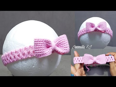 Diadema tejida a crochet paso a paso / Cómo tejer una Diadema muy fácil