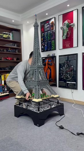 Building the Eiffel Tower with LEGO in Paris Style