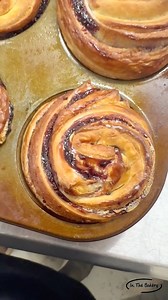 Black Raspberry & Cream Cheese Cruffins | In the Bakery