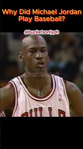 Why Was Michael Jordan Playing Baseball? #nba #basketball #michaeljordanhighlights