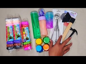 Slime Unboxing + Cutting Tools Test 🔥 Super Satisfying ASMR