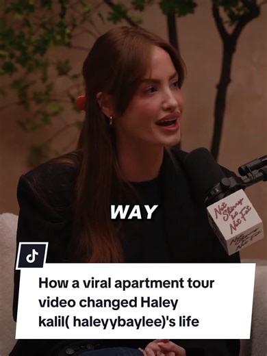 How a viral apartment tour video changed Haley kalil( haleyybaylee)'s life #podcast #podcastclips #viral #notskinnybutnotfat