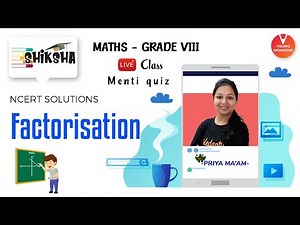 NCERT Solutions: Factorisation L2 | NCERT | Class 8 Maths Chapter 14 | Young Wonders | Priya Ma'am