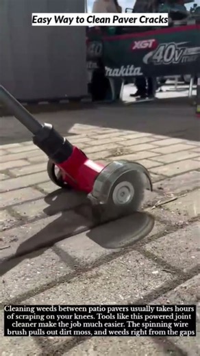 Easy Way to Clean Paver Cracks