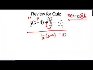 Multi step equation with fraction using inverse operations