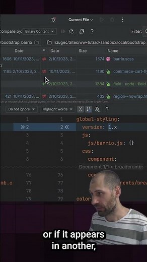 How to Compare Files and Sync Changes using PhpStorm