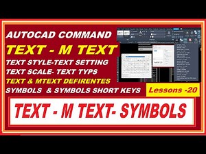 Autocad Text & M Text Command Tutorial Complete | Text Style, Text Setting, Text & Mtetx Autocad.