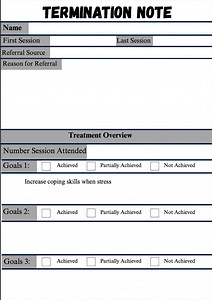 Termination Note Fillout - Etsy