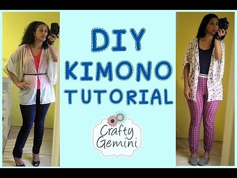 DIY Kimono Tutorial - Sewing Chiffon