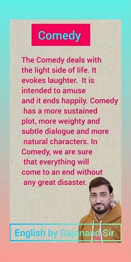 Definition of Comedy | comedy play | Literary Terms | English literature |