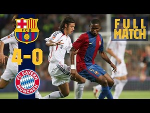 FULL MATCH: BARÇA 4-0 BAYERN (2006) with ETO'O, RONALDINHO, XAVI...