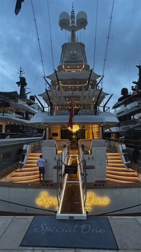 Daily Sportfish on Instagram: "Meet Special One — the world’s largest sportfishing yacht, blending power with superyacht luxury. 📏 Key Specs: Length Overall (LOA): 171 ft / 52 m Beam: 32 ft / 9.8 m Draft: 9.2 ft / 2.8 m Engines: Twin MAN 20V 175D-ML diesels (~5,982 hp each) Total Power: ~11,964 hp / ~16,044 kW Speed: 30+ knots max | 14 knots cruise Hull: Lightweight Alustar® aluminum, semi-displacement Gross Tonnage: ~498 GT Guests: 10 in 5 staterooms Crew: 9 across dedicated quarters Decks: 6 