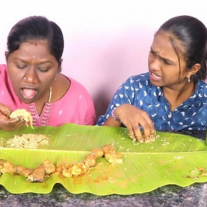 67K views · 650 reactions | Idiyappam With Mutton Curry | Attu Kaal Paaya Eating Challenge In Tamil Foodies Part 19 | Tamil Foodies | Facebook
