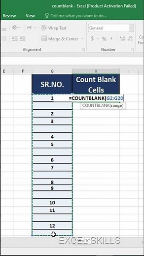 COUNT BLANK Formula in Excel | How to Count Blank Cells | Excel Tutorial for Beginners