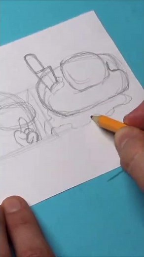 How to Draw AMONG US IMPOSTOR Surprise Fold Paper Craft to Try #shorts