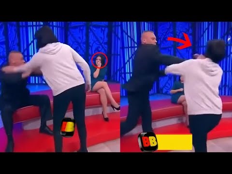 Woman Slaps Man On TV Show & Get Slapped Back