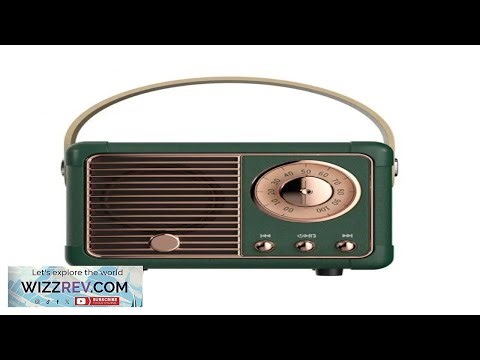 Mini Wireless Retro Bluetooths Speaker Vintage FM Radio Portable USB Interface Classical