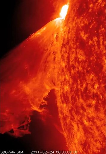 Crazy Awesome Video of a Massive Solar Flare