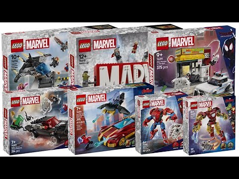 All LEGO Marvel sets January 2025 Compiilation/Collection Speed Build