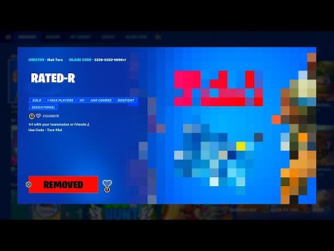 Fortnite DISABLED the Rated-R Map 😭
