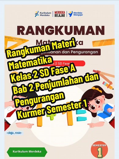 Rangkuman Matematika Kelas 2: Penjumlahan dan Pengurangan