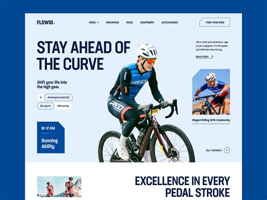 Landing Page for Cycling Community Tour Campaign