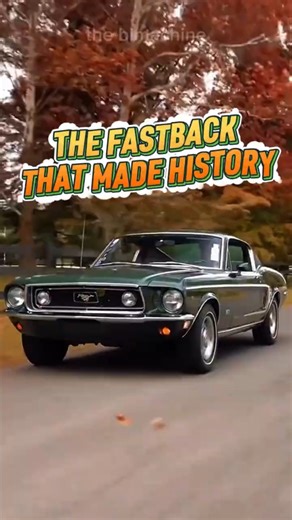 1968 Ford Mustang GT Fastback — The Shape That Made History #shorts #mustanggt #iconiccars