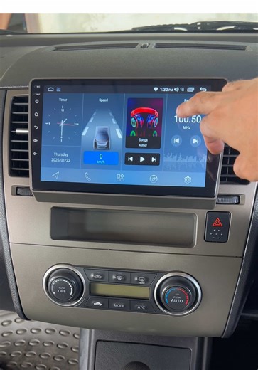 Nissan Tiida Upgrraded with new finisher panels and android unit #nissan #tiida #cars #trinidad #futuristic