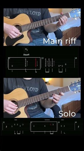 Wish You Were Here - guitar tutorial (TABS) #pinkfloyd #guitartutorial #guitartabs #guitar