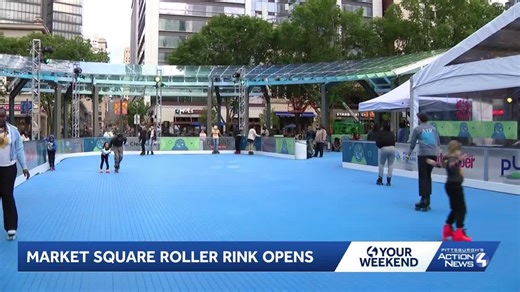 Roller skating rink opens in downtown Pittsburgh